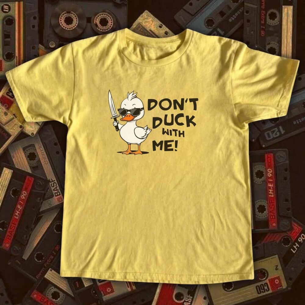 Yellow Don_T Duck With Me Graphic Tee